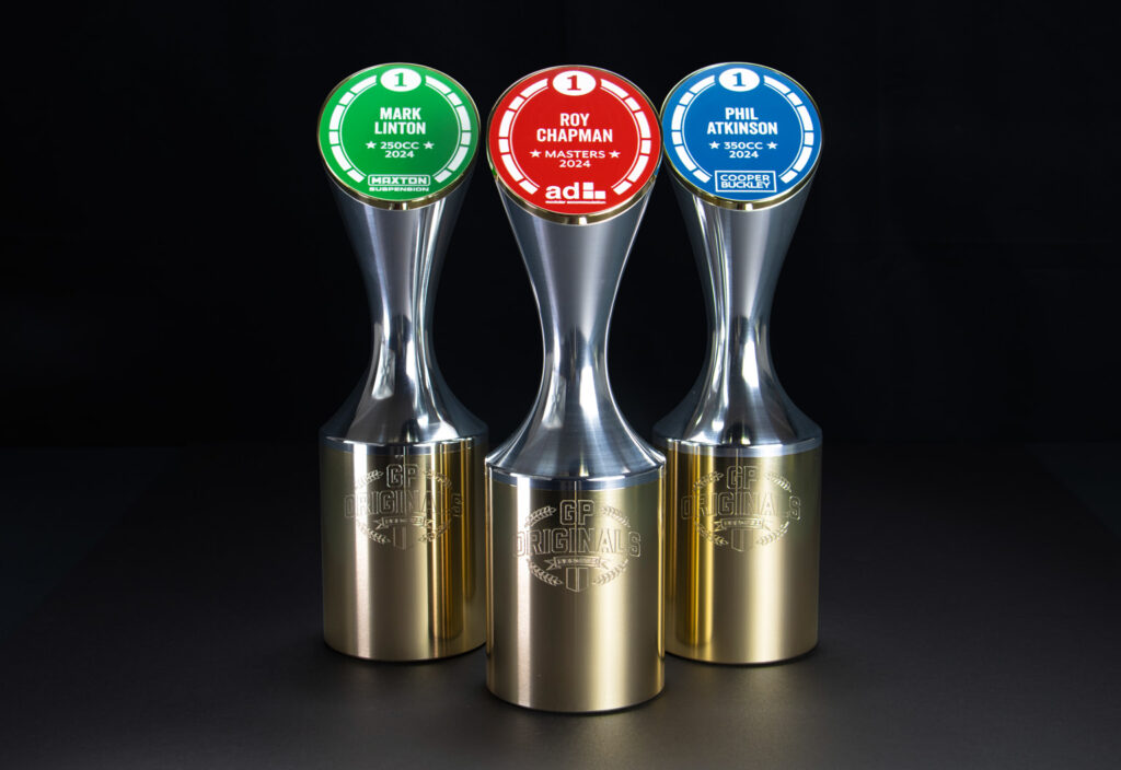 Aluminium and brass bespoke racing trophies and awards